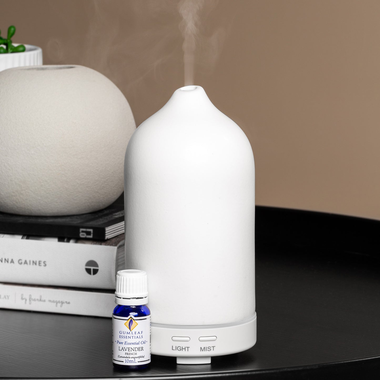 White Stone Ultrasonic Oil Diffuser